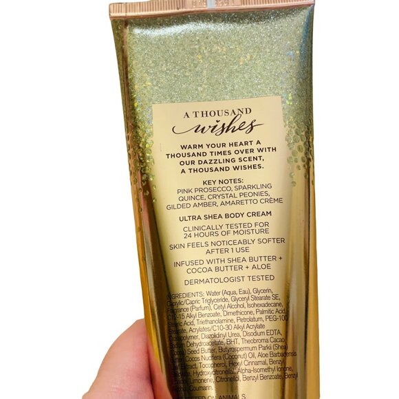 Bath & Body Works A Thousand Wishes 24 Hour Moisture Ultra Shea Body Cream 8 Oz - Picture 3 of 6